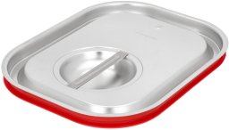 Pokrywa GN 1/2 z uszczelką silikonową ze stali nierdzewnej | TECHNICA, Platinum Line