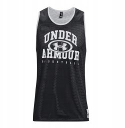 Under Armour Koszulka Baseline Reversible Jsy - Loose czarno - szara r. M