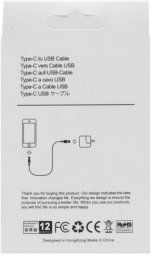 Kabel USB EcoBox Typ-C czarny 2.4A 2M (35738)