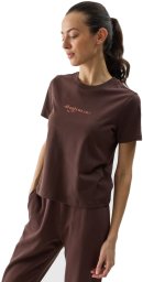 KOSZULKA DAMSKA BAWEŁNIANA 4F F1354 T-SHIRT BRĄZOWY R. M