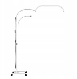 Lampa Led Kosmetyczna Bezcieniowa Moon Stojąca + Kółka 45w Marinelli Gx520r / Biały