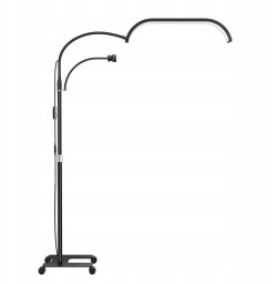 Lampa Led Kosmetyczna Bezcieniowa Moon Stojąca + Kółka 45w Marinelli Gx520r / Czarny