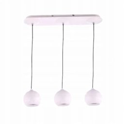 ALCLARA Lampa Sufitowa Wisząca FL5953/31/03P Julia 3xGU10 50W Biała Wydajna