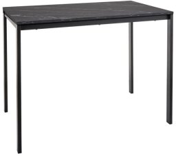 Stół MARIO 100x60 czarny marmur/czarny SIGNAL