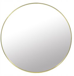 Lustro 40cm złota rama