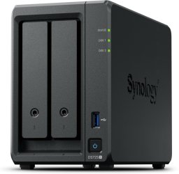 Synology DiskStation DS725+ serwer danych NAS Ryzen Embedded R1600 4 GB DDR4 0 TB Czarny