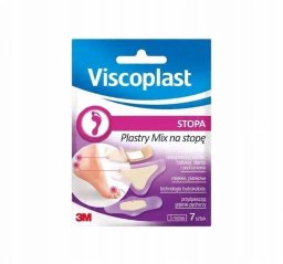 Plastry na stopę VISCOPLAST Mix, 3 rozmiary, kopertka, 7szt.