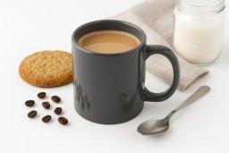 Kubek ceramiczny 300 ml ciemny szary