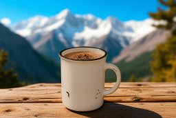 Kubek ceramiczny 320 ml Garnuszek biały