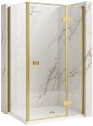 Kabina Prysznicowa Rea Atlas 80x100 Złota Szczotkowana