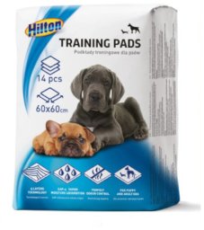 Hilton Podkłady treningowe dla psa 60x60 cm 14 szt