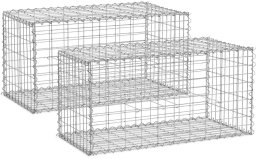 Kosz gabionowy ze stali galwanizowanej 101 x 51 x 52 cm - 2 szt. Kosz gabionowy ze stali galwanizowanej 101 x 51 x 52 cm - 2 szt.