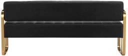Activeshop Gabbiano Sofa do poczekalni Avila złoto czarna
