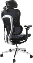 Equip Ergonomischer Bürostuhl mit Kopf und Armstützen bl-sw lite Retail
