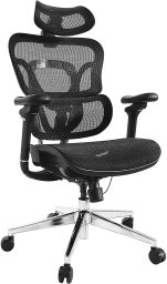 Equip Ergonomischer Bürostuhl mit Kopf und Armstützen sw lite Retail