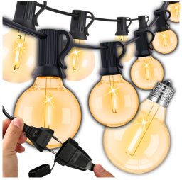 GIRLANDY GIRLANDA LED OGRODOWA NA LAMPKI ŚWIETLNA SOLARNA ŻARÓWKA WODOSZCZELNA ŁAŃCUCH 15M