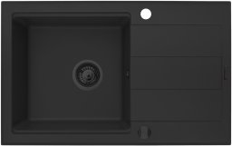 Zlew SPARTA PLUS LUX (78X48) 1B 1D, volcano Black Edition