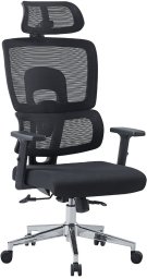 Krzesło biurowe Hedo Fotel biurowy z blokad bujania czarny obrotowy EP - Breeze Plus 90