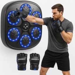  UnderFit Elektroniczna tarcza bokserska UNDERFIT Fighter Pro bluetooth z muzyką i rękawicami