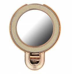 Stojak na telefon CIRCLE MIRROR - naklejany - złoty