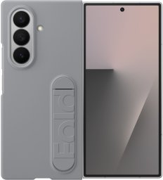 Samsung Etui z podstawką Silicone Case + 2x folia antyrefleksyjna do Galaxy Z Fold7, szare