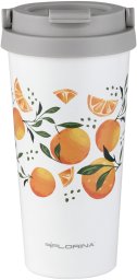 Kubek termiczny nierdzewny Florina Orange 500 ml