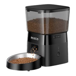 Rojeco Inteligentny dozownik karmy 2L Pet Feeder WiFi Version (czarny) 1776402387