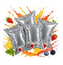 50x Worki Na Sok 3L Z Kranem METALIZOWANY Worek Na Soki MOCNY Bag in Box