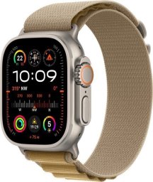 Smartwatch Apple Watch Ultra 2 GPS + Cellular 49mm Titanium Case Alpine Loop Medium Beżowy (MX4F3EL/A)