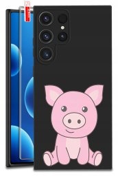 ETUI do Samsung Galaxy S24 Ultra | WZORY | SILIKONOWE MATT CASE + SZKŁO 9H
