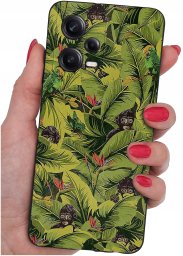 ETUI do Xiaomi Redmi Note 12 5G |Poco X5 5G | WZORY | SILIKONOWE MATT SZKŁO
