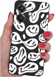 Etui do Oppo A40 | A40M | WZORY | SILIKONOWE MATT SZKŁO 9H