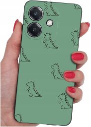 Etui do Oppo A40 | A40M | WZORY | SILIKONOWE MATT SZKŁO 9H