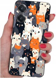 Etui do Oppo A40 | A40M | WZORY | SILIKONOWE MATT SZKŁO 9H