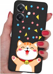 Etui do Oppo A40 | A40M | WZORY | SILIKONOWE MATT SZKŁO 9H