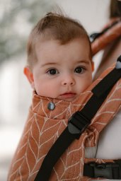Nosidełko Kavka MultiAge Pro: Hazelnut Braid (No cotton) Regulowane