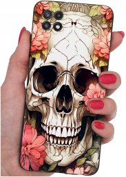 Etui do Samsung A22 5G WZORY |SILIKONOWE MATT CASE + SZKŁO 9H