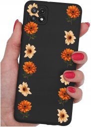 Etui do Samsung A22 5G WZORY |SILIKONOWE MATT CASE + SZKŁO 9H