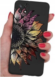 Etui do Samsung A22 5G WZORY |SILIKONOWE MATT CASE + SZKŁO 9H