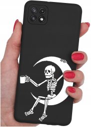 Etui do Samsung A22 5G WZORY |SILIKONOWE MATT CASE + SZKŁO 9H