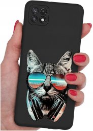 Etui do Samsung A22 5G WZORY |SILIKONOWE MATT CASE + SZKŁO 9H