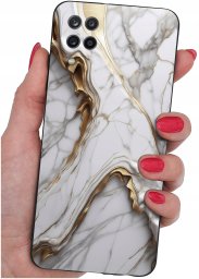 Etui do Samsung Galaxy A12|M12 WZORY |SILIKONOWE MATT CASE + SZKŁO 9H