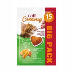 Creamy, przysmak, dla kota, kurczak z jagni�cin�, 15x10g