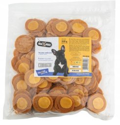 Pausesnack przysmak dla psa, talarki kr�licze o smaku sera, 500g