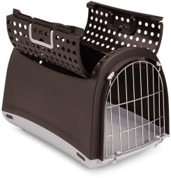 Linus Cabrio, transporter, dla psa/kota, czarny, 50x32x34,5 cm