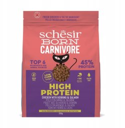 Born Carnivore, karma sucha, dla kot�w, kurczak i �led�, 255 g, worek