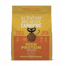 Born Carnivore, karma sucha, dla kot�w doros�ych, kurczak z jajkiem, 255 g, worek