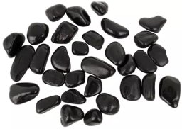 NB Minerals Kamienie polerowane Black Pebble IV 10-20mm do akwarium terrarium 5kg/OPAK