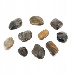 NB Minerals Kamienie polerowane Tiger II 30-50 mm do akwarium terrarium 5kg/OPAK