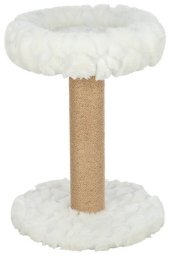 Mirella, drapak stoj�cy z legowiskiem, dla kota, bia�y, 55 cm